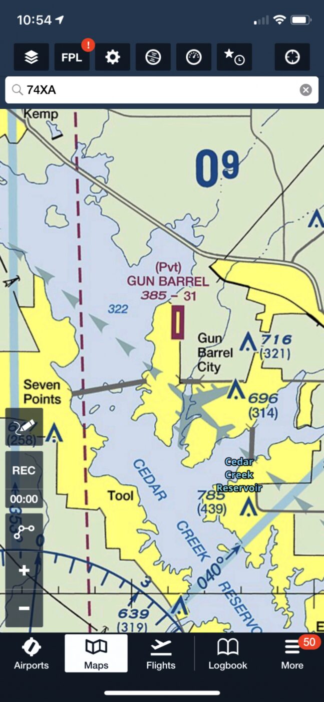 ForeFlight Gun Barrel City